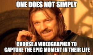 choosing a wedding videographer is not easy